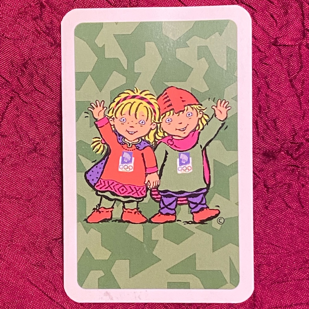 Vintage Official Olympic Product: 1994 Lillehammer, Norway Playing Cards